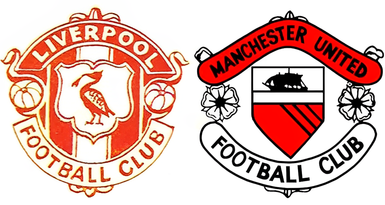 Logo Liverpoolu i Manchesteru United